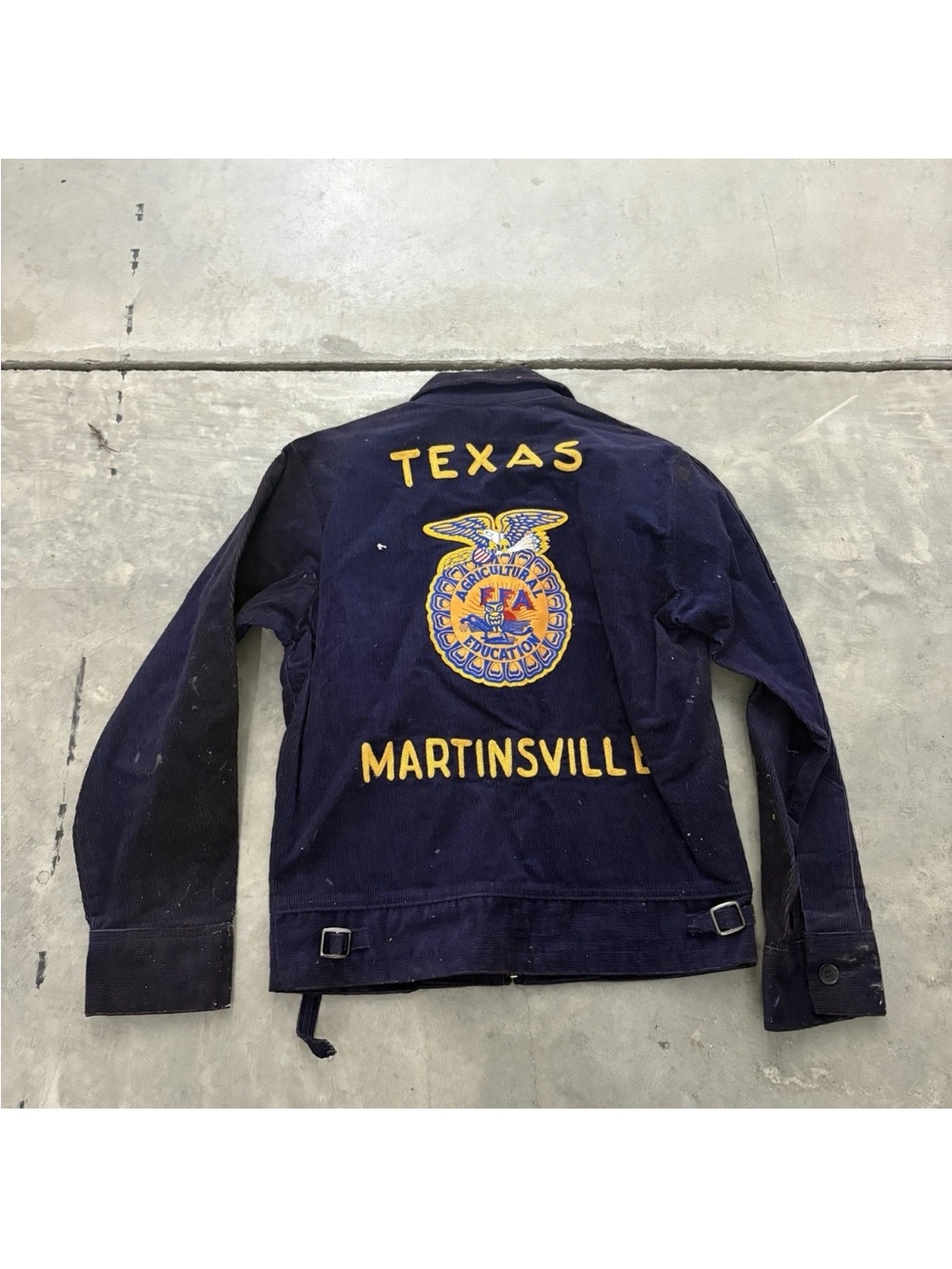 True vintage texas ffa jacket named size 36 corduroy chain stitch